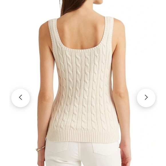 Cable-Knit sleeveless sweater - Picture 2 of 3